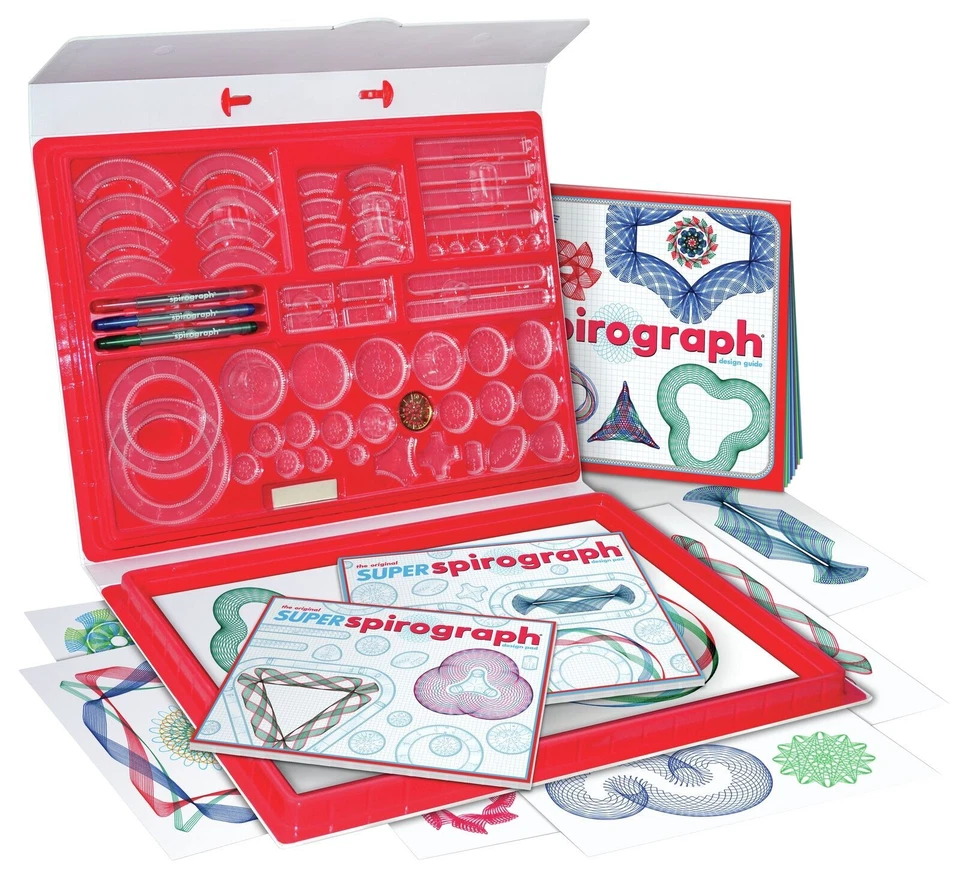 Kahootz Super Spirograph 75-piece Jumbo Kit (50th Anniversary Edition)