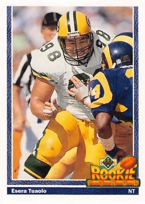 1991 Upper Deck - #635 Esera Tuaolo (RC) Football NFL - Image 1 of 2