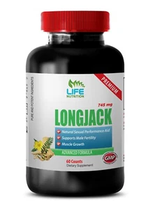 L-Arginine for metabolism - LONGJACK COMPLEX - Ginseng clarity 1 Bottle 60 Caps - Picture 1 of 10