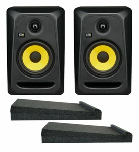 KRK Classic 7 Studio Monitor 7 Inch Pair + Bonus Isolating Pads - Picture 1 of 10