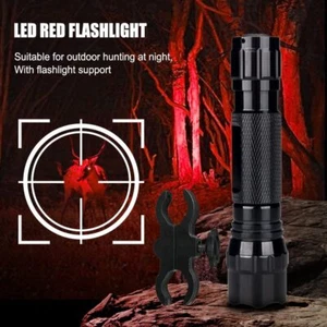 800yards Hunting White/Red LED Light Flashlight Torch Zoom Air Rifle Scope Mount - Picture 1 of 19