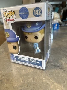 Funko POP! Ad Icons AZAFATA PAN AM CON BOLSA BLANCA #142 BX44 - Imagen 1 de 4