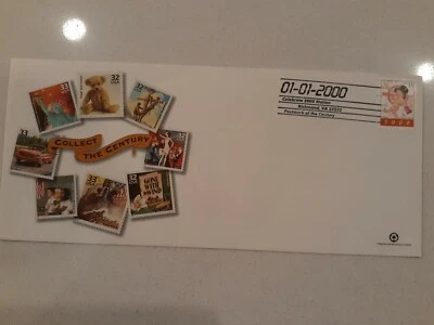 Jan 1, 2000 Postmark First Day Cover Stamped Envelope Richmond VA  - Image 1 of 3