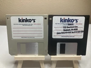 Vintage Kinko's 3.5" Floppy Disks PC Computer Discs Blank Disks - Afbeelding 1 van 6
