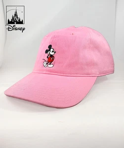 Disney Mickey Mouse Pink Hat Adjustable Strapback Cap One Size New With Tags - Picture 1 of 7