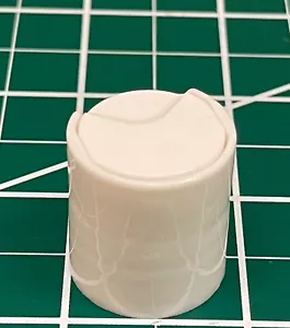 White Disc Top Dispensing Bottle Cap, 20/410 unlined, 50 pack - Picture 1 of 3