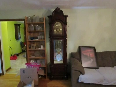 RELOJ RIDGEWAY EDICIÓN LIMITADA milenios caoba abuelo soportes 7 pies 10 Foto 1 de 4