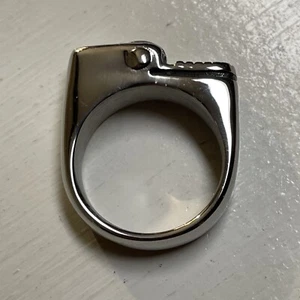 Stainless Steel Mens Rings Cigarette Lighter Funny Punk Rock Party HipHop size 9 - Picture 1 of 5