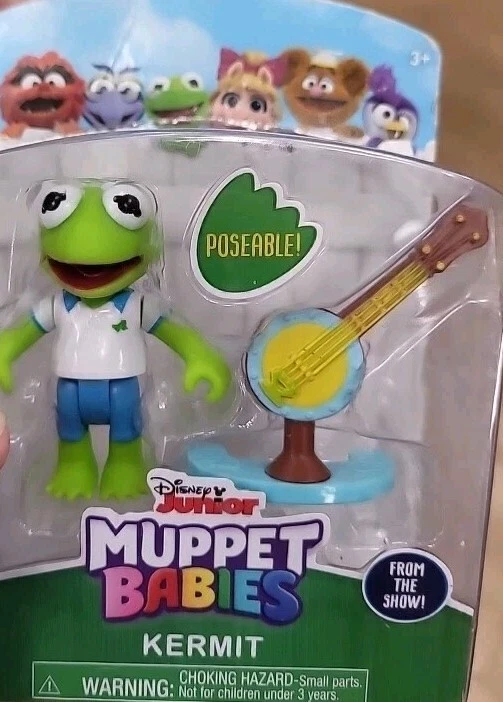 Disney Junior Muppet Babies Kermit With Banjo Poseable Figure Ages 3