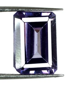 Emerald Cut 7-8 Ct/13 mm Burma Purple Spinel Natural Gemstone AGI Certified - Picture 1 of 8