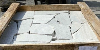 Bruchsteinplatten Bruchplatten Natursteine Rio Weiß Quarzit Naturstein 1.5-2.5cm - Bild 1 von 4