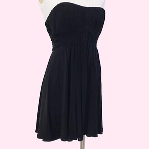BCBGMAXAZRIA Vintage Black Strapless Mini Dress - Picture 1 of 8