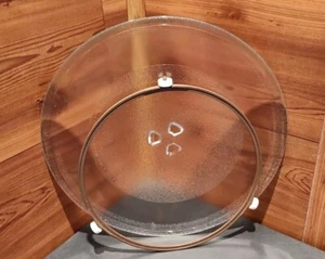 TOCADISCOS DE VIDRIO PARA MICROONDAS LG USADO CON ANILLO DE RODILLO GIRATORIO A JUEGO - Imagen 1 de 13
