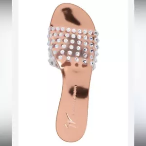 Giuseppe Zanotti Adelia Embellished Slides Sandal 40 - Picture 1 of 9