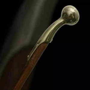 NEW SOLID ANTIQUE SOLID BRASS HANDLE WOODEN WALKING STICK CANE VINTAGE DESIGNER - Picture 1 of 6