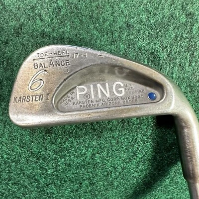 PING Karsten 1 Men’s Right Handed 6 Iron Steel Shaft S Flex Pre-owned **Read** - Image 1 of 4