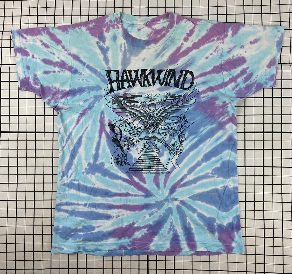 CAMISETA VINTAGE 1990 HAWKWIND SPACE BANDITS TOUR AÑOS 90 SPACE ROCK PROTO PUNK ACID Foto 1 de 4