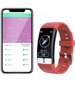 Reloj Inteligente DigiKuber ECG, IP68 Impermeable con Presión Arterial Rojo (C1) - Imagen 1 de 6