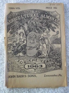 Agricultural Almanac For The Year 1963, John Baer's Sons, Lancaster, PA - Picture 1 of 6