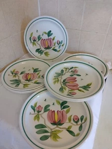 Portmeirion Magnolia Hand Painted 10.5" Dinner Plate X 10 - Picture 1 of 9