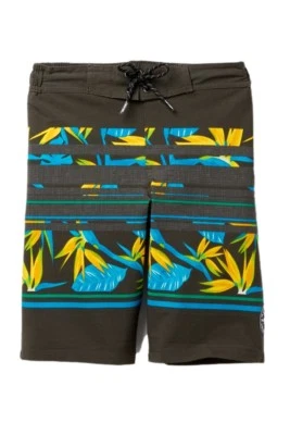 Tony Hawk Boy's M 10/12 Gray Swim Trunks Short Board Shorts Lined Reflex Stretch - Image 1 of 2