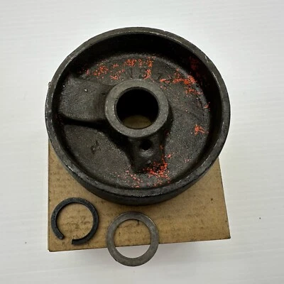 Винтажный Hein Werner передний домкрат чугунное колесо с замком кольцо сделано в США модель WS - Изображение 1 из 4