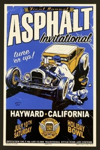 Asphalt International POSTER Hot Rod Show Hayward CA 2004 Gosset Iraer Artists - Picture 1 of 1