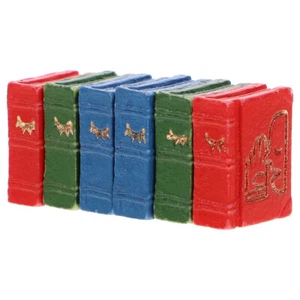 6 sztuk Miniaturowe dekory książkowe Miniaturowa książka Mini zabawki Książki Biuro - Zdjęcie 1 z 12