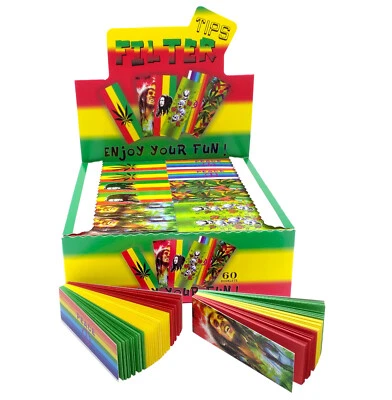 Rasta Theme Smoking Filter Tips Skull Bob Marley Cigerrate Roaches 3 Color UK