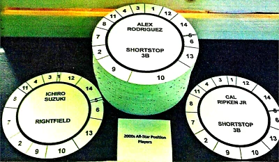 2000-2009 PRE-CUT 187  Cadaco  All-Star Baseball Discs HALF PRICE - Image 1 of 3