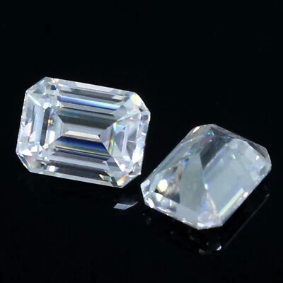 Natural 3.20 Ct DE Color VVS1 Excellent Cut 8x6 MM Emerald Pair White Diamond - Изображение 1 из 4
