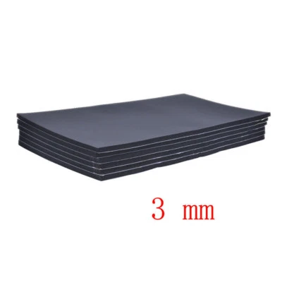 6x 30x50cm Dämmschaum tapis de voiture ISOLATION Auto-adhésif MOUSSE 3mm - Photo 1/4