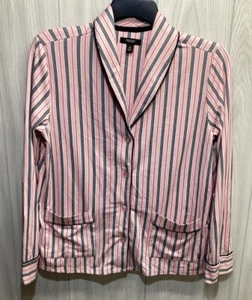 SIMPLY VERA Women's (Size M) Long Sleeve Button Down Pajama Shirt Stretch - Picture 1 of 4