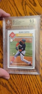 2021 Topps 582 Montgomery Club Lost Design Set 1 #11 Juan Soto BGS 9.5