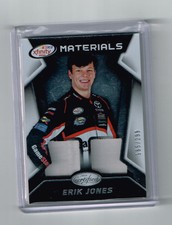 2016 CERTIFIED SILVER ERIK JONES XFINTY MATERIALS RU DUAL FS CARD#XM-EJ /299