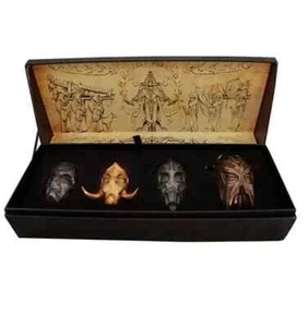 The Elder Scrolls V Skyrim Dragon Priest Masks Set of 4 Nahkriin Konahrik Miraak - Picture 1 of 3