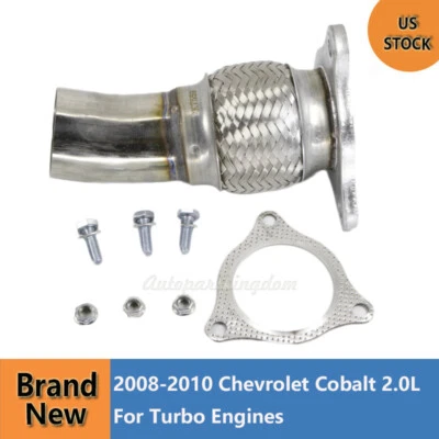 For 08-10 Chevrolet Cobalt Turbo Downpipe/ Dump Pipe Flex Exhaust Outlet Foto 1 de 4