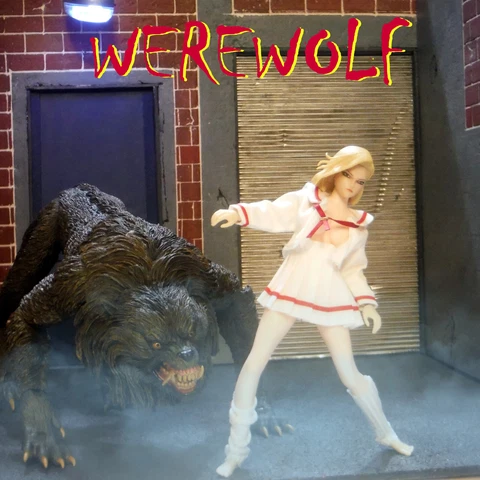 AMERICAN WEREWOLF WOLFMAN IN  NEVER OPENED BOX PLUS TBL PHICEN GIRL 2 FIGURE LOT Cover