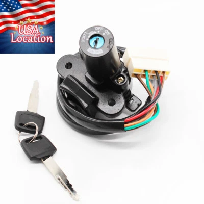 US Ignition Switch Lock Key For Kawasaki EX250 NINJA 250R 2008-2012 09 2010 2011 - Image 1 of 4