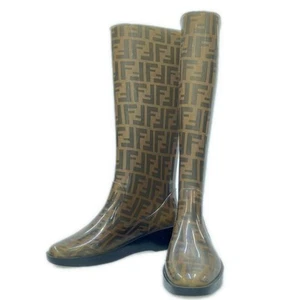 Fendi Women's Zucca Pattern Rain Boots 38 f24c2780a9bcaaad96a623967136cdce - Picture 1 of 8