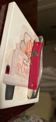 老式 SW 切割 PR2 美国 1970 年代 Stockman 口袋刀红色手柄 — 第 1/4 张图片