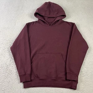 Lululemon All Yours Fleece Hoodie Burgundy Red Sweatshirt Womens Medium - Picture 1 of 14