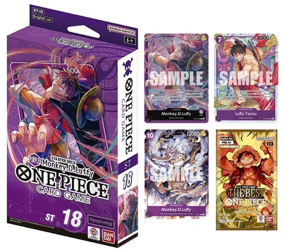 One Piece TCG - STARTER DECK PURPLE Monkey.D.Luffy [ST-18] (English) New Sealed - Image 1 of 2