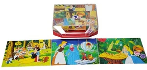 VTG Disney Picture Block Puzzle 6 Scenes CLEMENTONI 80's Made In Italy - Picture 1 of 19