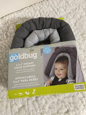 Soporte para cabeza infantil On The Goldbug 2 en 1 ¡Ayuda a mantener al bebé acogedor!! Foto 1 de 4
