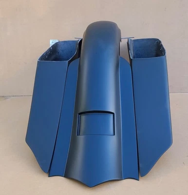 7" DOWN 14" BACK STRETCHED SADDLEBAG & REAR FENDER FOR HARLEY TOURING 97-08 - Image 1 of 4