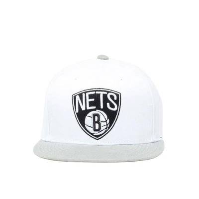 Mitchell & Ness Blanco/Gris NBA Brooklyn Nets Core Snapback Básico - OSFA Foto 1 de 4