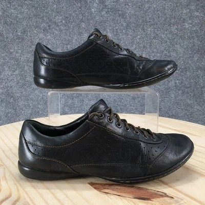 Zapatos Born para mujer 7,5 M Oxford de cuero negro con cordones punta redonda cómodos WW01658 Foto 1 de 4