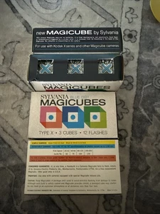 Sylvania Blue Dot Magicubes Type X-4 BOX W 3 Cubes 48 Total Flashes Camera Bulbs - Picture 1 of 7