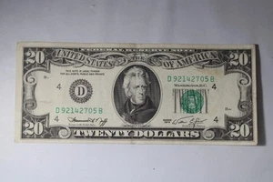 Series 1974 20$ Dollar Bill Federal Reserve Note Twenty Dollars 37 - Picture 1 of 7